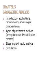 applications of gravimetric method|disadvantages of gravimetric analysis.